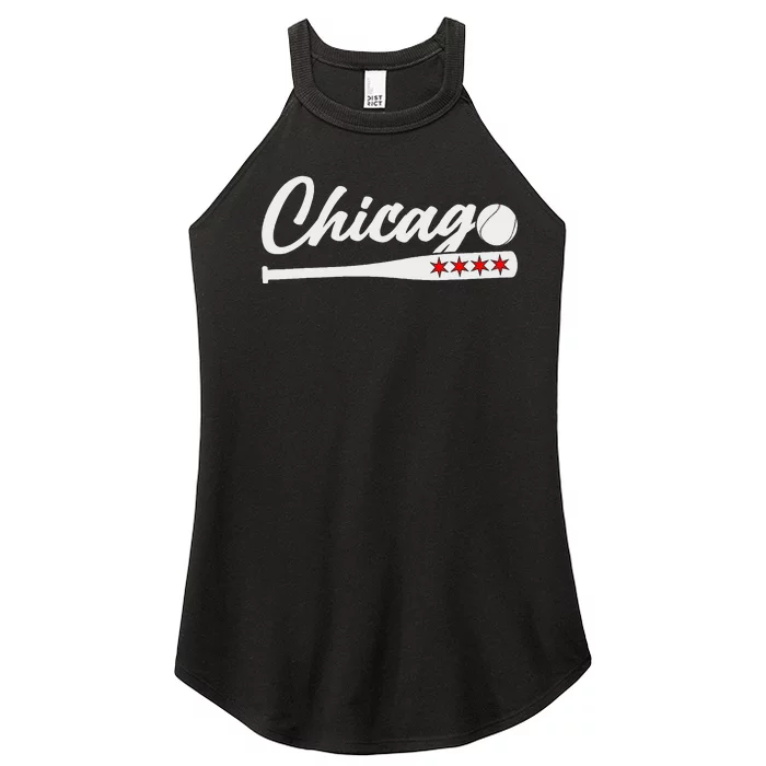 American Chicago Baseball Bat Chicago Lover Women’s Perfect Tri Rocker Tank