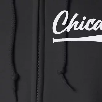 American Chicago Baseball Bat Chicago Lover Full Zip Hoodie