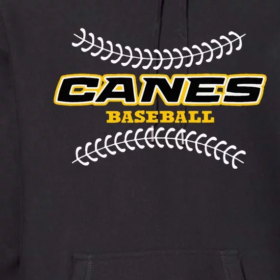 As Canes Baseball Sports Premium Hoodie