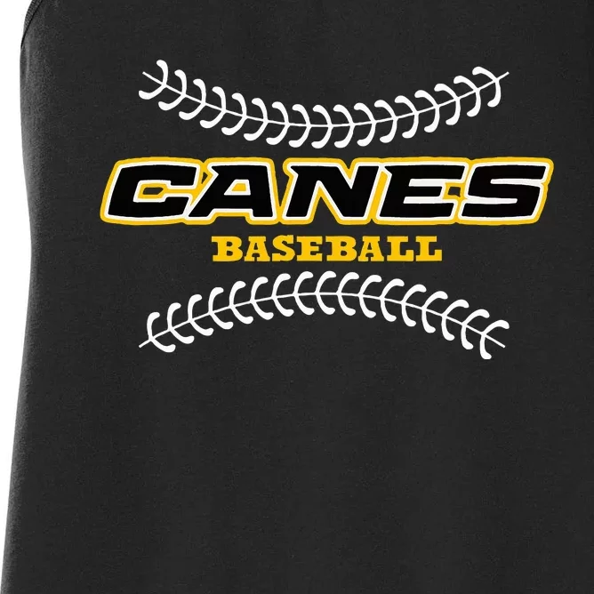 As Canes Baseball Sports Women's Racerback Tank