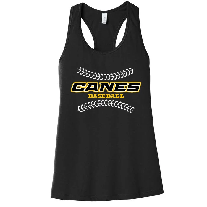 As Canes Baseball Sports Women's Racerback Tank