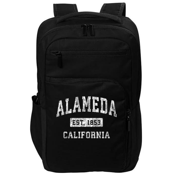 Alameda California Ca Vintage Classic Established Impact Tech Backpack