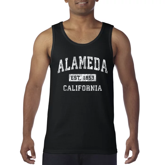 Alameda California Ca Vintage Classic Established Tank Top