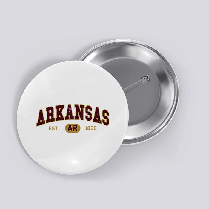 Arkansas Classic Collegiate Varsity Style Cozy Arkansas Button