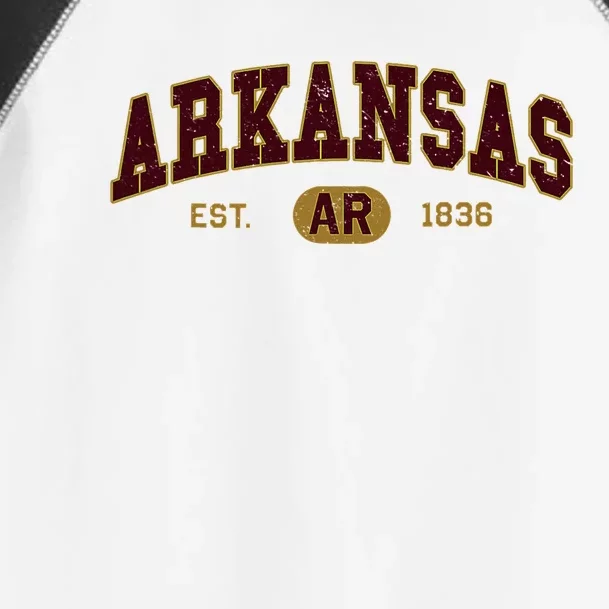 Arkansas Classic Collegiate Varsity Style Cozy Arkansas Toddler Fine Jersey T-Shirt