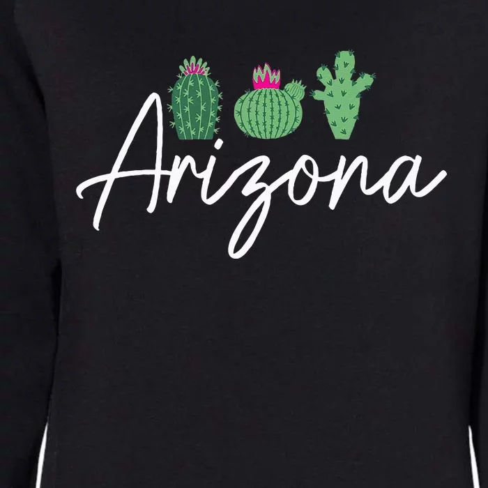 Arizona Cactus Cute AZ Pride Womens California Wash Sweatshirt