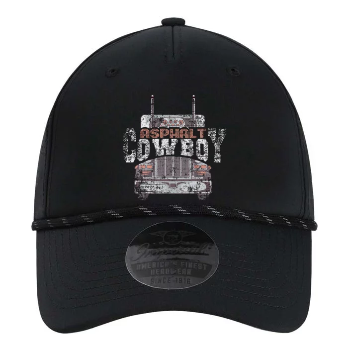 Asphalt Cowboy Cool Truck Driver Design Trucker Performance The Dyno Cap