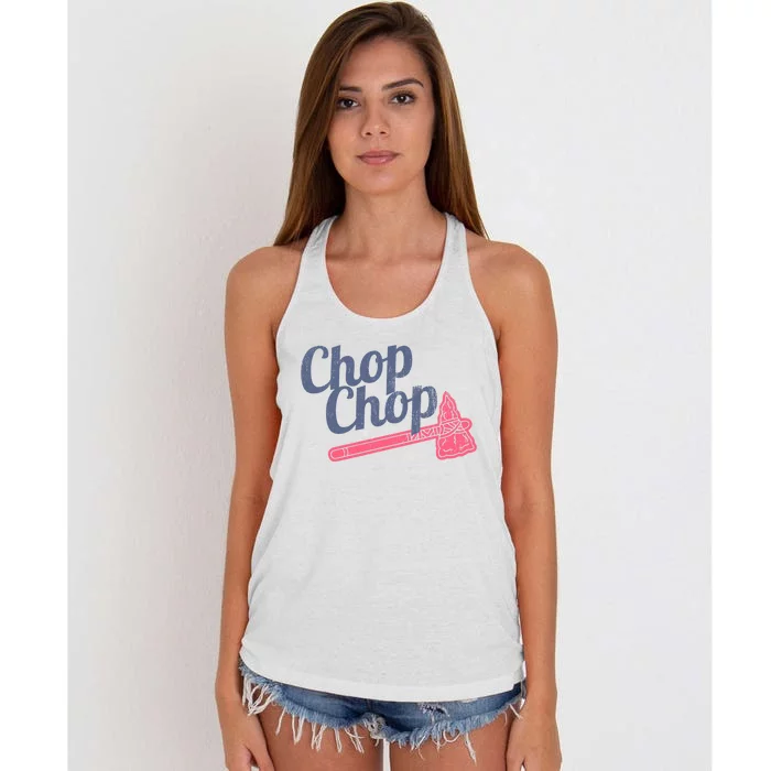 Atlanta Chop Chop Baseball Team Women's Knotted Racerback Tank