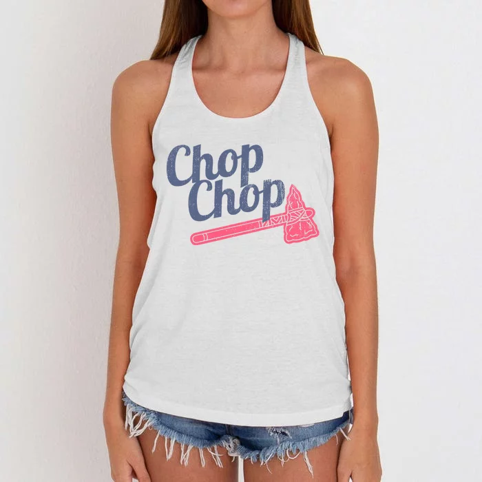 Atlanta Chop Chop Baseball Team Women's Knotted Racerback Tank