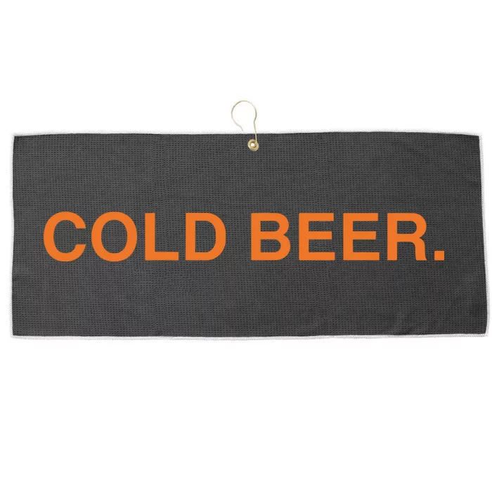 Andrew Chafin Cold Beer Large Microfiber Waffle Golf Towel