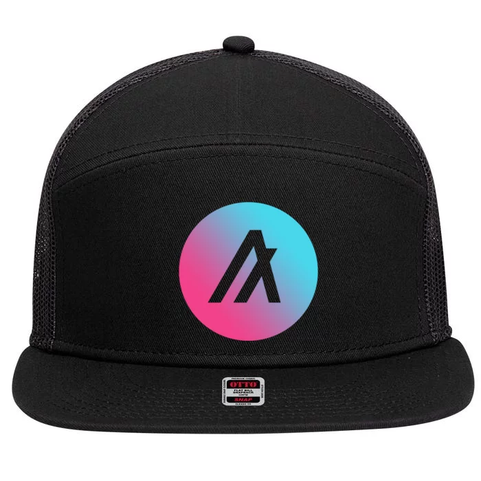 Algorand Crypto Colorful Logo 7 Panel Mesh Trucker Snapback Hat