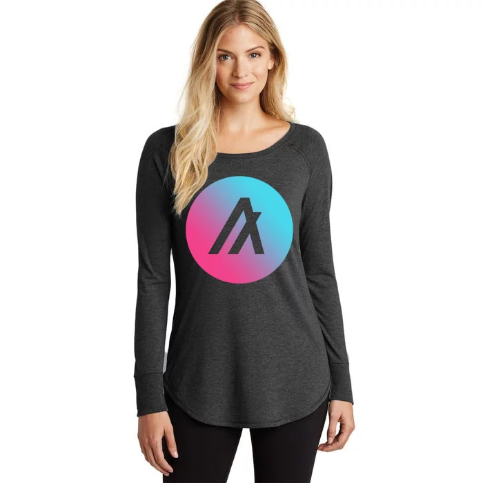 Algorand Crypto Colorful Logo Women's Perfect Tri Tunic Long Sleeve Shirt