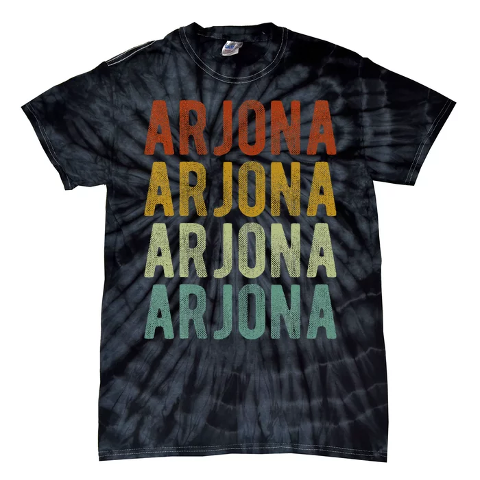 Arjona City Colombia Retro Vintage Tie-Dye T-Shirt