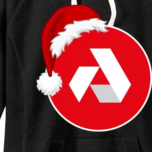 Akash Crypto Christmas Hat, Akash, Funny Crypto Santa Hat, Akash Logo Women's Fleece Hoodie