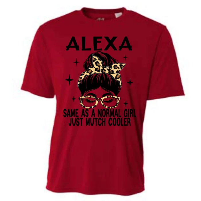 Alexa Costume Cute Definition Personalized Name Alexa Great Gift Cooling Performance Crew T-Shirt