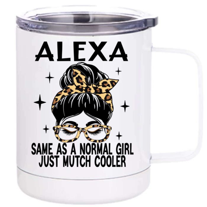 Alexa Costume Cute Definition Personalized Name Alexa Great Gift Front & Back 12oz Stainless Steel Tumbler Cup