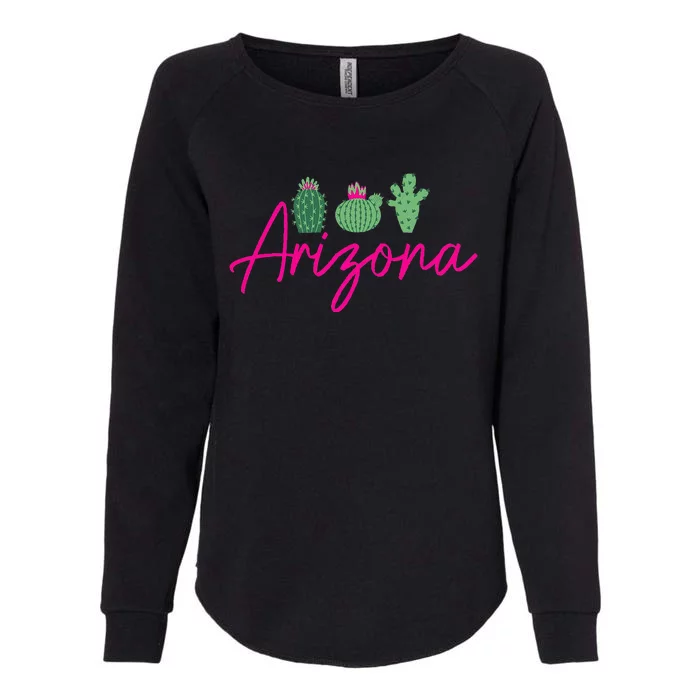 Arizona Cactus Cute AZ Pride Womens California Wash Sweatshirt