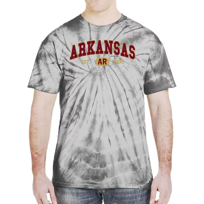 Arkansas Classic Collegiate Varsity Style Cozy Arkansas Tie-Dye T-Shirt