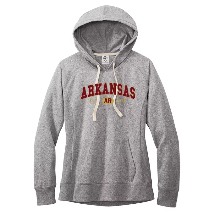 Arkansas Classic Collegiate Varsity Style Cozy Arkansas Women's Fleece Hoodie