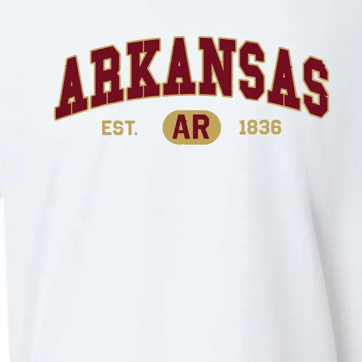 Arkansas Classic Collegiate Varsity Style Cozy Arkansas Sueded Cloud Jersey T-Shirt