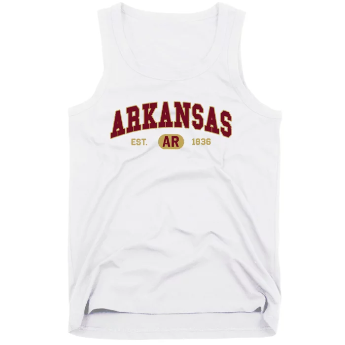 Arkansas Classic Collegiate Varsity Style Cozy Arkansas Tank Top