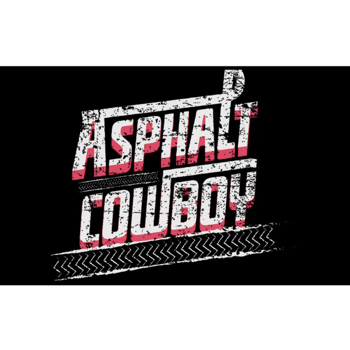 Asphalt Cowboy Cool Truck Driver Design Trucker Bumper Sticker