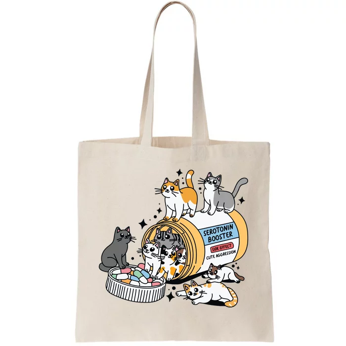 Antidepressant Cat Cat Mom Funny Cat Tote Bag