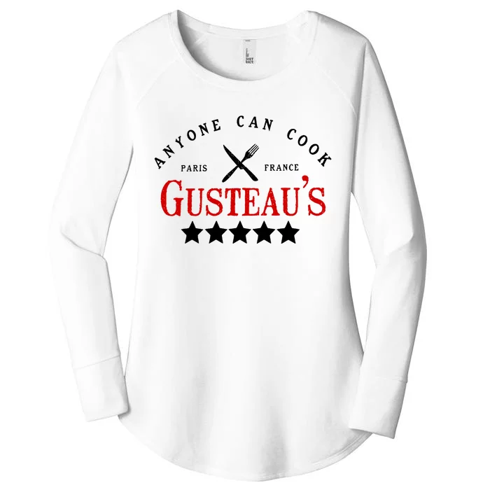 Anyone Can Cook Gusteau's Paris France Women's Perfect Tri Tunic Long Sleeve Shirt