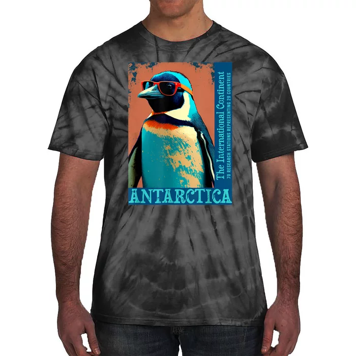 Antarctica Cute Cool Penguin Antarctic Research Souvenir Tie-Dye T-Shirt