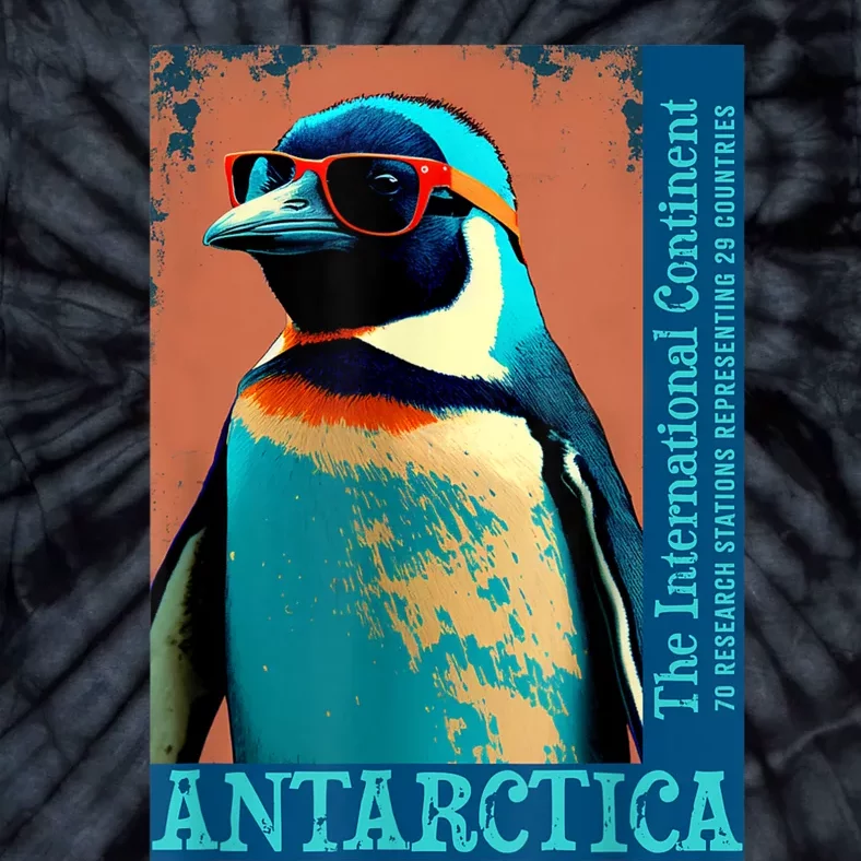 Antarctica Cute Cool Penguin Antarctic Research Souvenir Tie-Dye T-Shirt