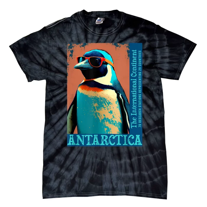 Antarctica Cute Cool Penguin Antarctic Research Souvenir Tie-Dye T-Shirt