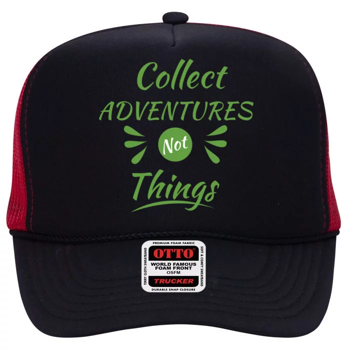 Adventures Camping Crew Road Trip Cute Gift High Crown Mesh Trucker Hat