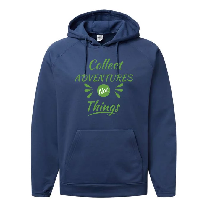 Adventures Camping Crew Road Trip Meaningful Gift Performance Fleece Hoodie