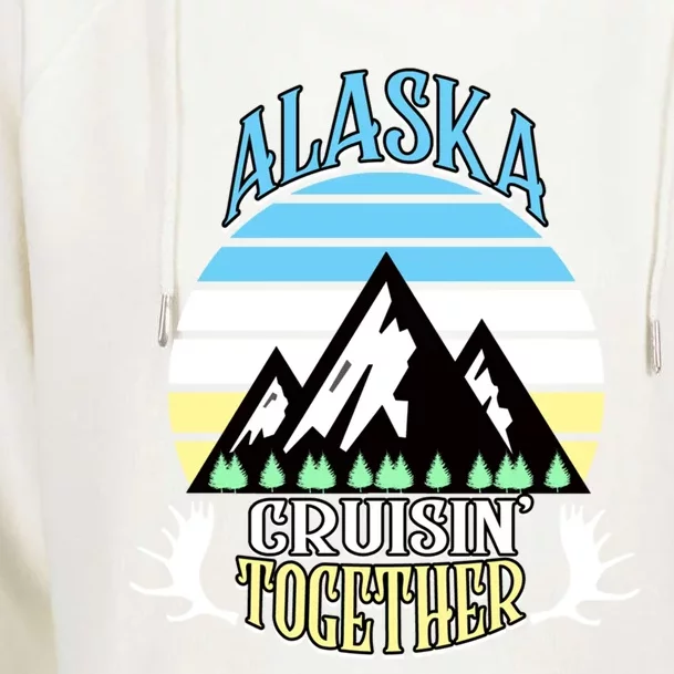 Alaska Cruise Cruisin' Together Family Or Friends Group Cute Gift Womens Funnel Neck Pullover Hood