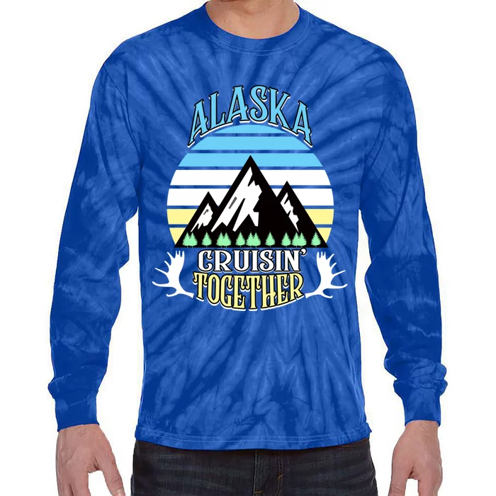 Alaska Cruise Cruisin' Together Family Or Friends Group Cute Gift Tie-Dye Long Sleeve Shirt