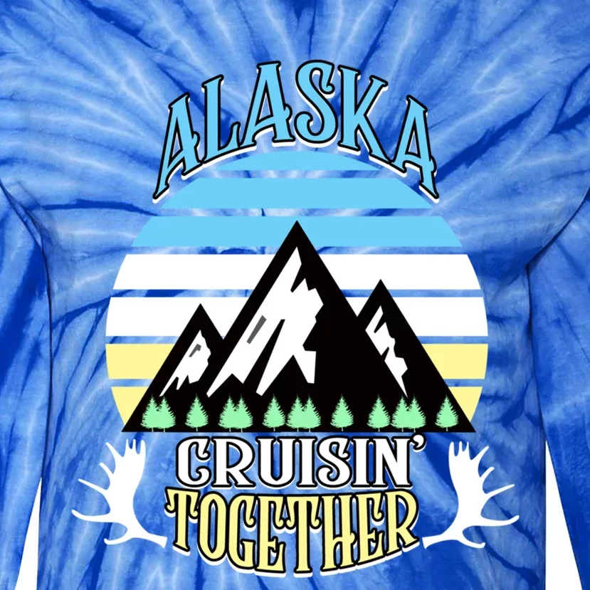 Alaska Cruise Cruisin' Together Family Or Friends Group Cute Gift Tie-Dye Long Sleeve Shirt