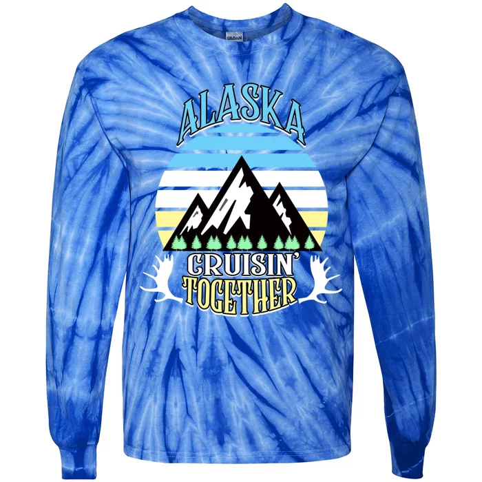 Alaska Cruise Cruisin' Together Family Or Friends Group Cute Gift Tie-Dye Long Sleeve Shirt