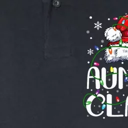 Auntie Claus Christmas Lights Pajama Family Matching Softstyle Adult Sport Polo