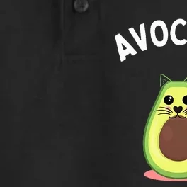 Avocato Cute Cat Avocado Lover Dry Zone Grid Performance Polo