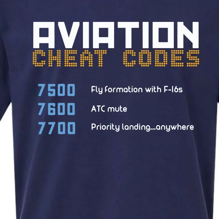 Aviation Cheat Codes Shirts Aviation Tee Pilot Tee Sueded Cloud Jersey T-Shirt