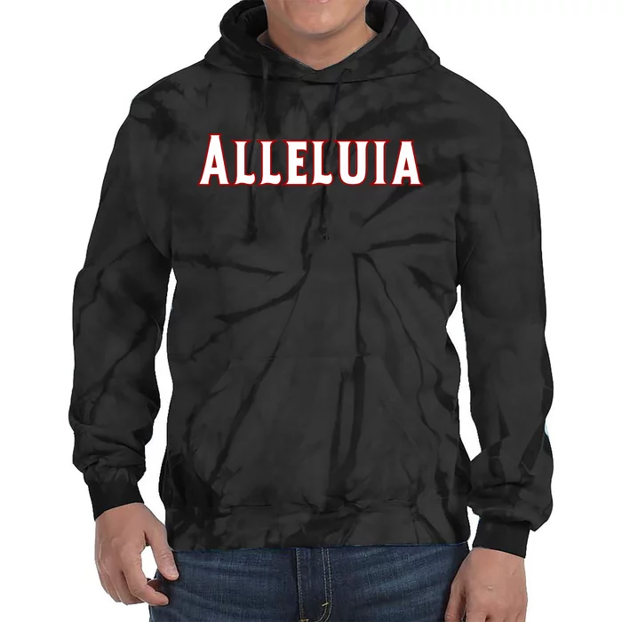 Alleluia Christian Cross Present For Product Tie Dye Hoodie