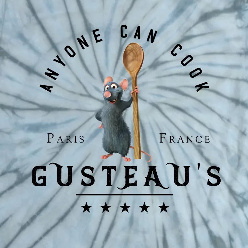 Anyone Can Cook Paris France Gusteaus Mouse Funny Chef Gifts Tie-Dye T-Shirt