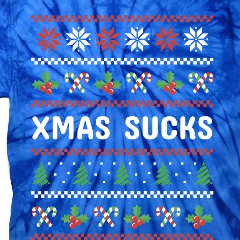 Anti Christmas Christmas Sucks Ugly Funny Gift Tie-Dye T-Shirt