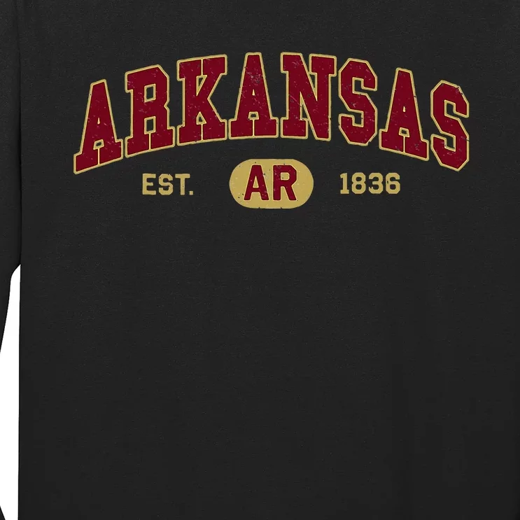 Arkansas Classic Collegiate Varsity Style Cozy Arkansas Long Sleeve Shirt