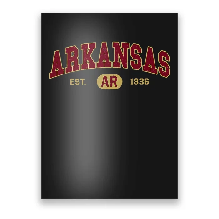 Arkansas Classic Collegiate Varsity Style Cozy Arkansas Poster