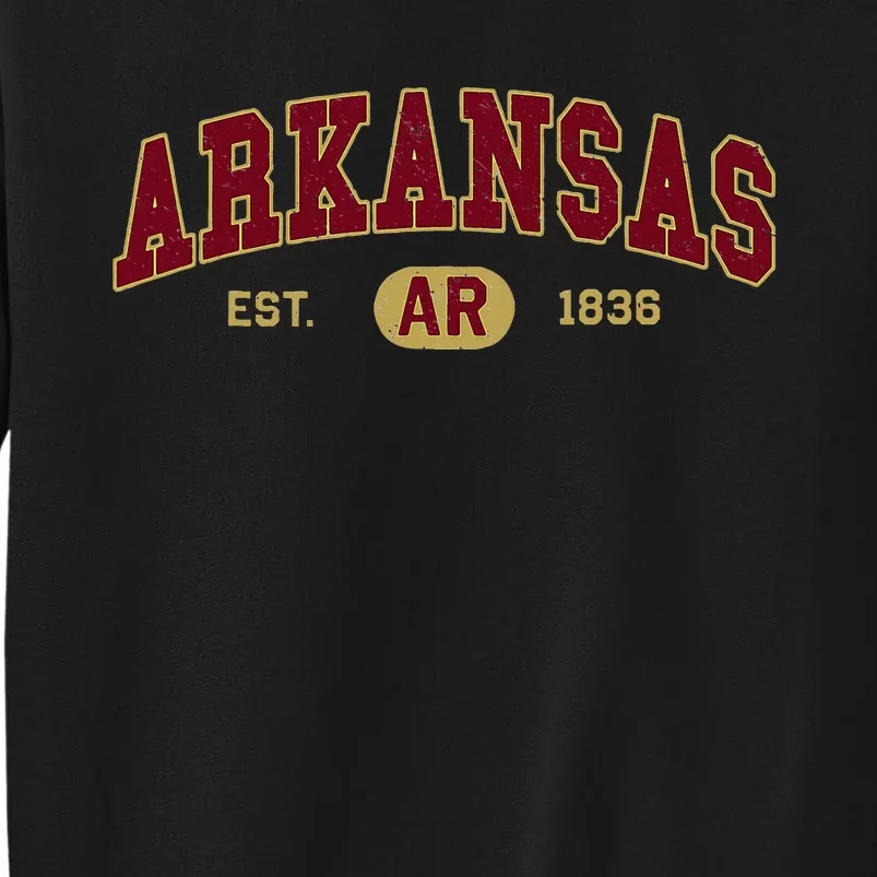 Arkansas Classic Collegiate Varsity Style Cozy Arkansas Tall Sweatshirt