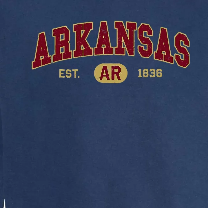 Arkansas Classic Collegiate Varsity Style Cozy Arkansas Garment-Dyed Sweatshirt