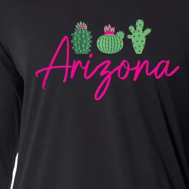 Arizona Cactus Cute Az Pride Cooling Performance Long Sleeve Crew