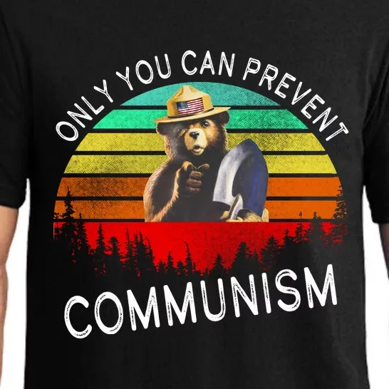 Anti Communism Capitalism Antisocialist Bear Pajama Set