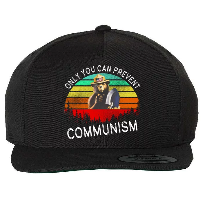 Anti Communism Capitalism Antisocialist Bear Wool Snapback Cap